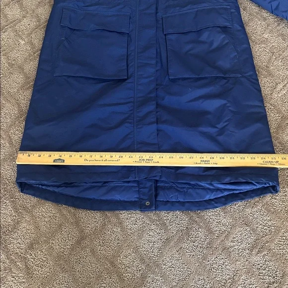 Lands’ End Squall Hooded Long Parka Winter Lined Warm Coat Parka Navy Blue - Picture 15 of 15